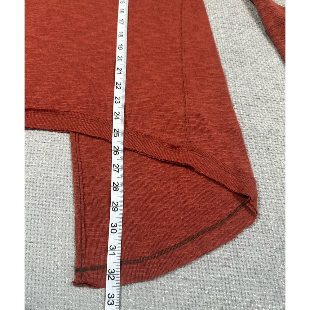 Free People We The‎ Free Top Womens Small Rust Split Back Cowl Neck Boho - Picture 6 of 11